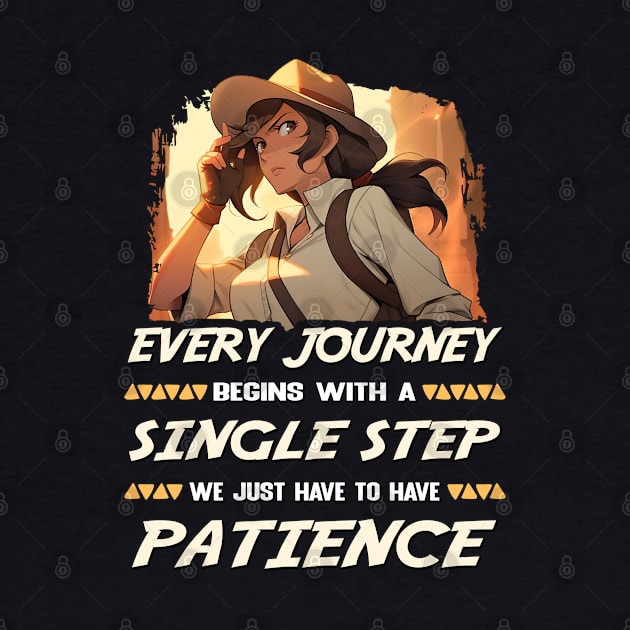 Brave Adventurer Motivation Quotes - Anime Shirt by KAIGAME Art